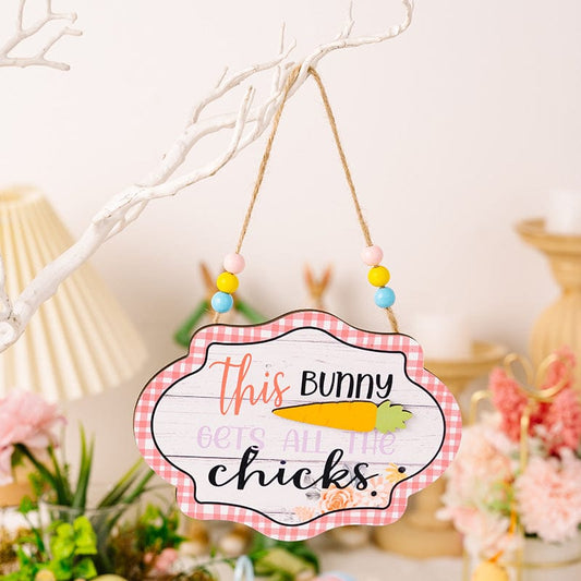 Easter Wooden Bead Hanging Widget - Trendsi