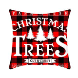 Merry Christmas Cushion Cover 45cm Elk Santa Claus Short Plush Sofa Pillow Cover Home Decor Pillowcase Christmas Decoration - My Store - Flyclothing LLC