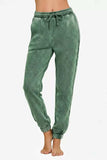 Zenana Acid Wash Fleece Sweatpants with Pockets - Trendsi - Flyclothing LLC