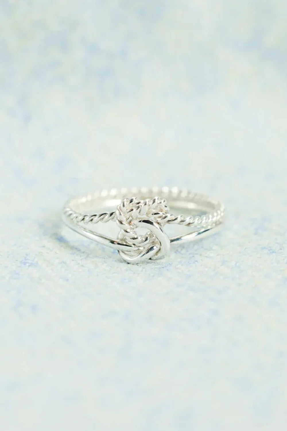 925 Sterling Silver Knotted Ring - Trendsi - Flyclothing LLC