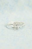 925 Sterling Silver Knotted Ring - Trendsi - Flyclothing LLC