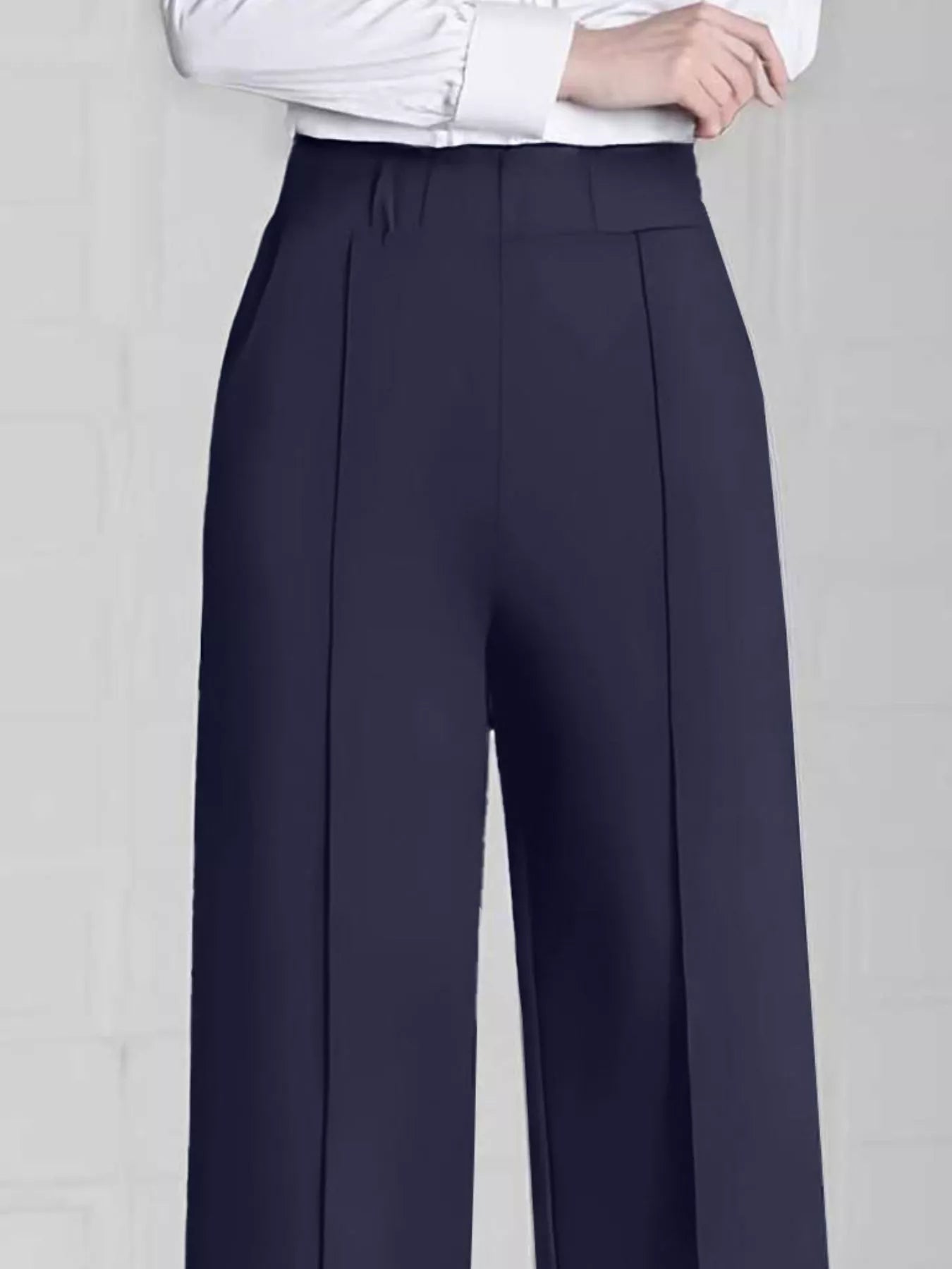 High Waist Wide Leg Pants - Trendsi - Flyclothing LLC