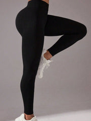 Seamless High Waist Active Pants - Trendsi