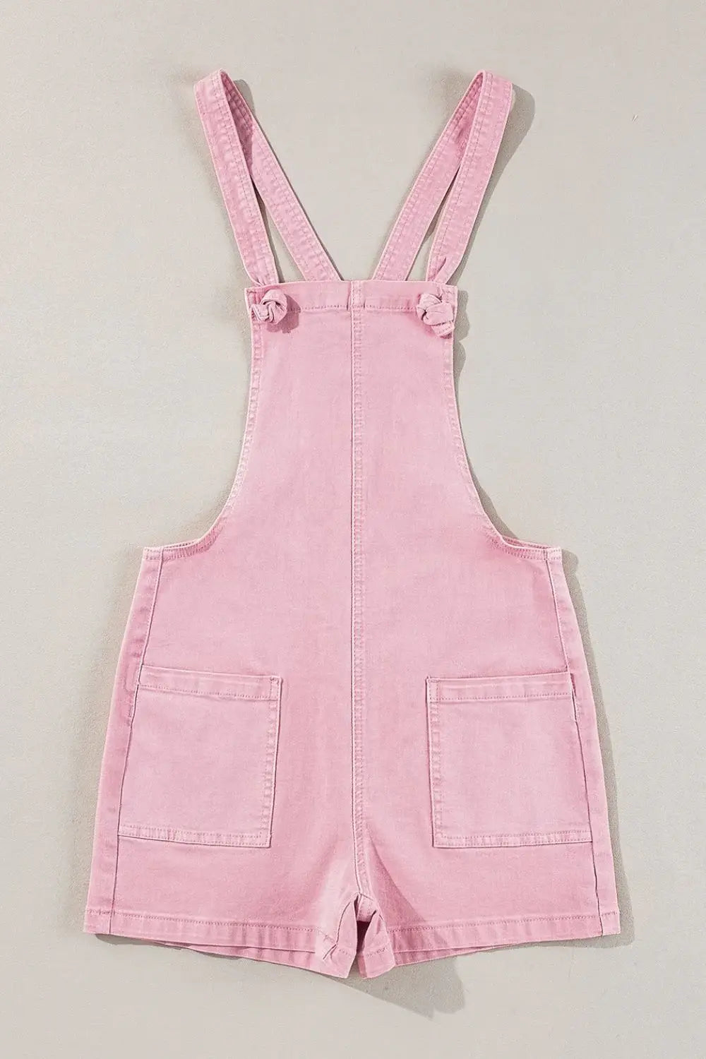 Knot Straps Denim Overalls with Pockets - Trendsi - Flyclothing LLC