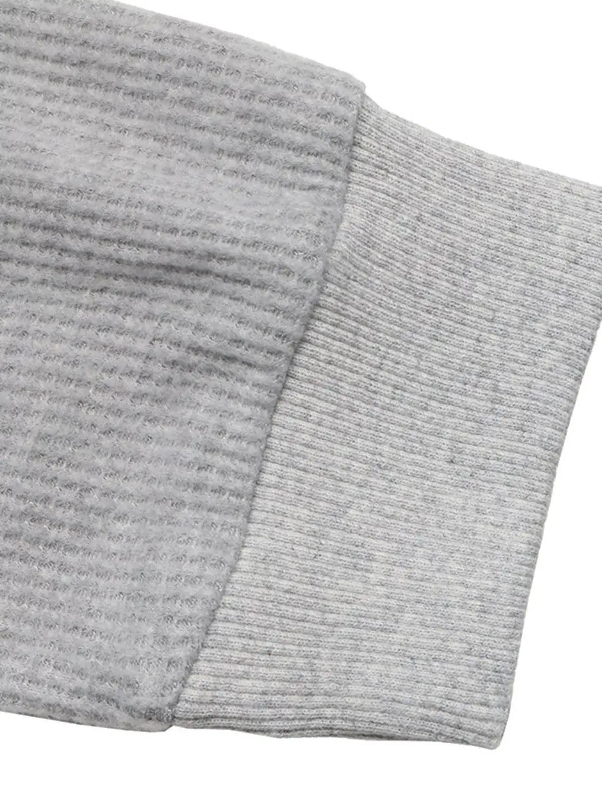 Striped Collar Dropped Shoulder Sweatshirt - Trendsi - Flyclothing LLC