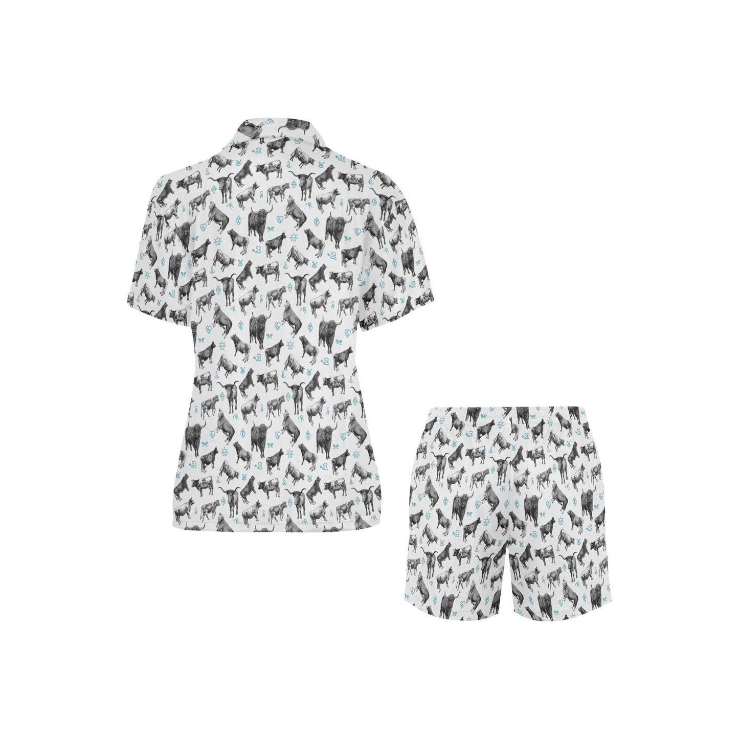 Baha Ranch Cattle and Brands Women's Western Pajama Set