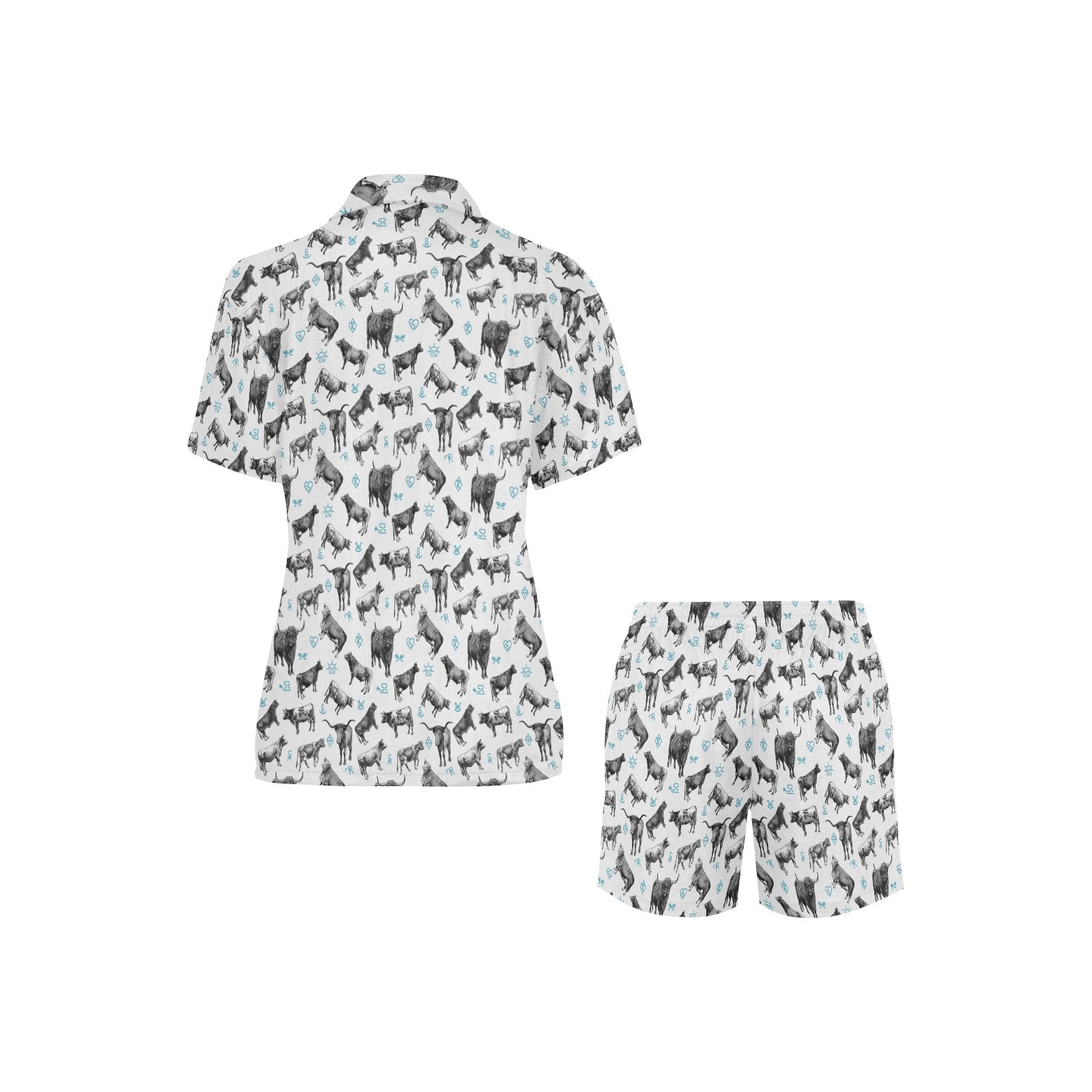Baha Ranch Cattle and Brands Women's Western Pajama Set