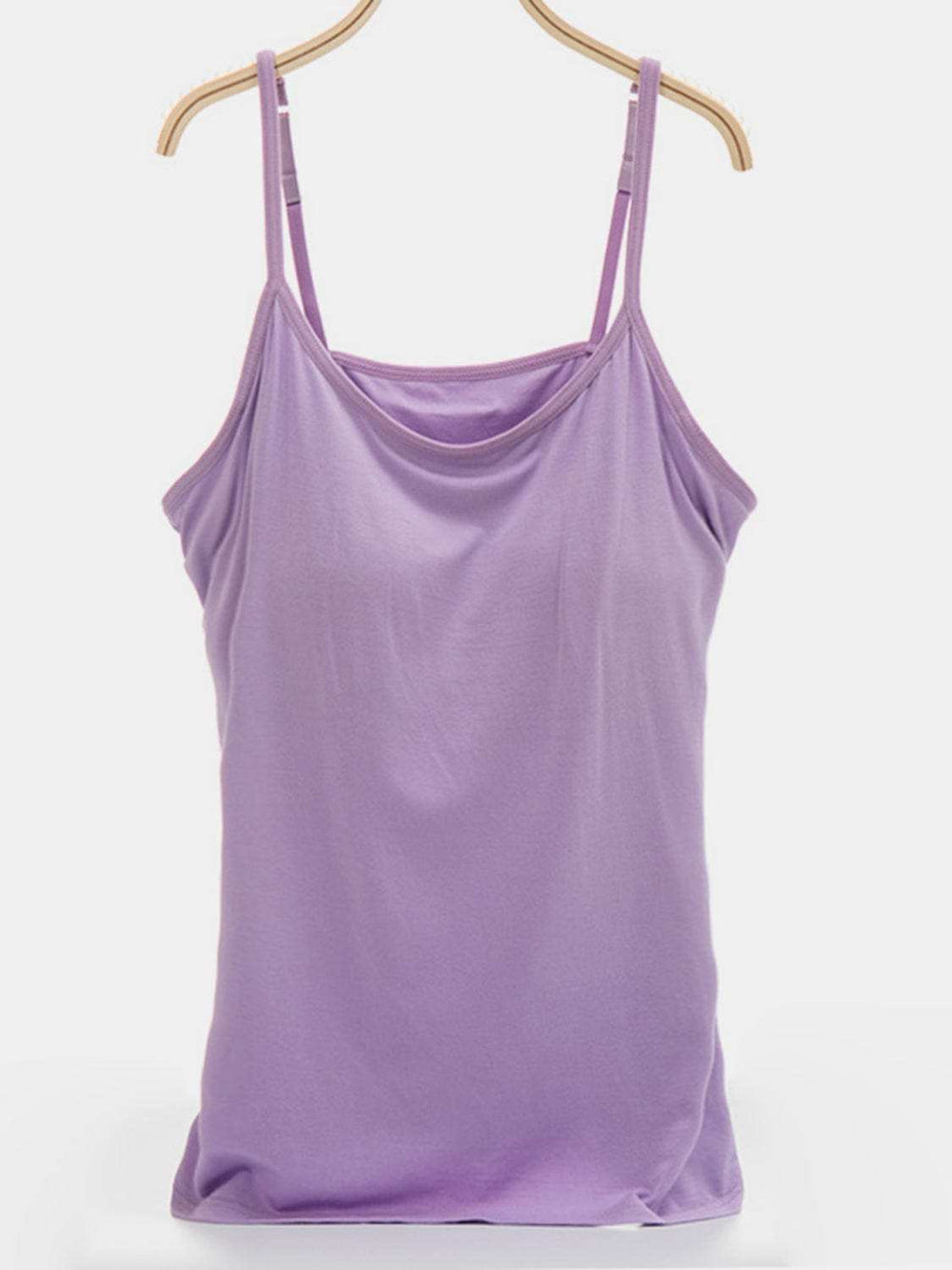 Scoop Neck Adjustable Strap Cami - Trendsi - Flyclothing LLC