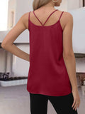 V-Neck Double Spaghetti Straps Cami - Trendsi - Flyclothing LLC