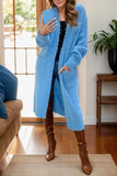 Peace Sign Long Sleeve Cardigan - Trendsi