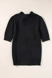 Tie Back Half Sleeve Sweater - Trendsi - Flyclothing LLC