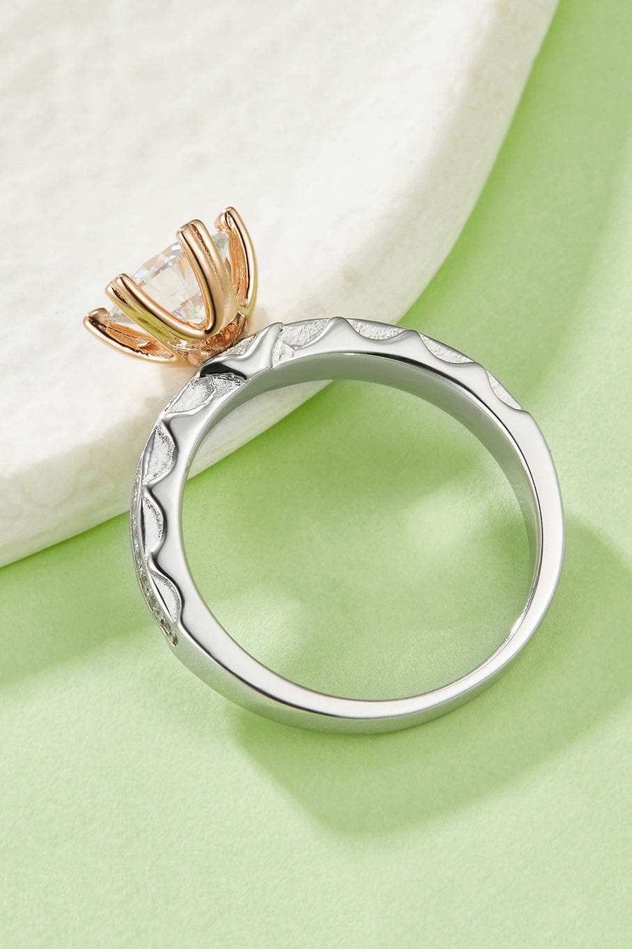 1 Carat Moissanite 925 Sterling Silver Ring - Trendsi - Flyclothing LLC