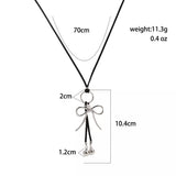Elegant Bow Pendant Necklace - Trendsi - Flyclothing LLC