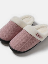 Horn Buckle Furry Texture Flat Slippers - Trendsi - Flyclothing LLC
