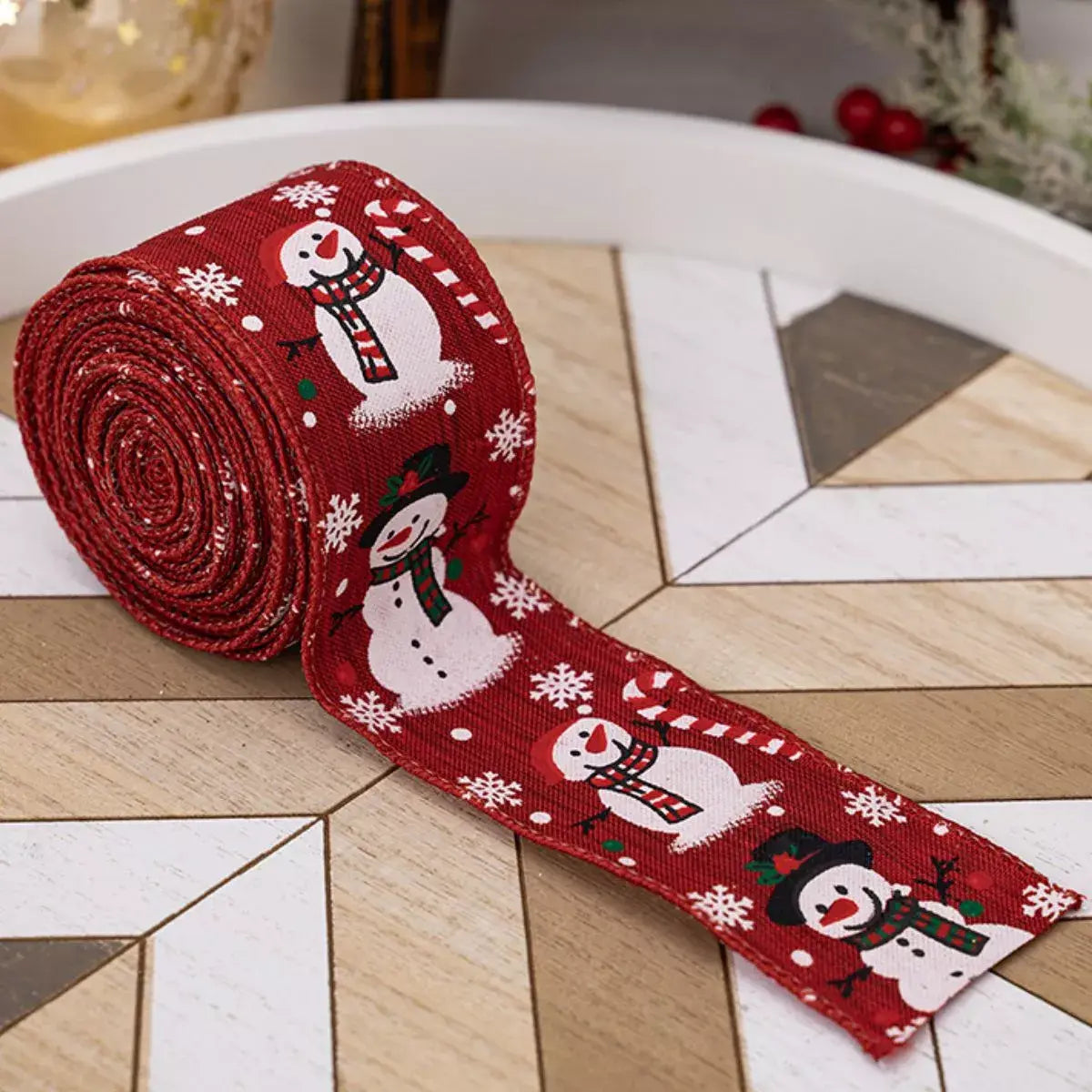 Christmas Snowman Decorative Ribbon - Trendsi - Flyclothing LLC