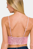 Zenana Washed Ribbed Bra Padded Cami - Trendsi - Flyclothing LLC