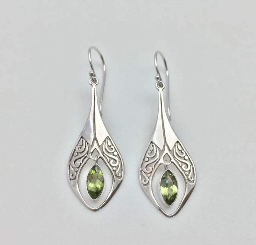 Alloy Rhinestone Cutout Earrings - Trendsi - Flyclothing LLC