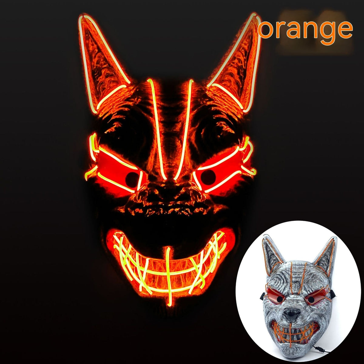 Halloween LED Full Face Luminous Mask - My Store - Flyclothing LLC