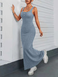 Ribbed Maxi Tank Dress - Trendsi - Flyclothing LLC