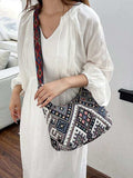 Geometric Adjustable Strap Crossbody Bag - Trendsi - Flyclothing LLC