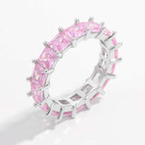 925 Sterling Silver Inlaid Zircon Ring - Trendsi - Flyclothing LLC