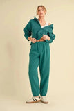 Aemi+Co Drawstring Elastic Waist Joggers - Trendsi