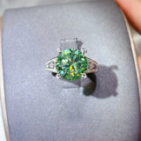5 Carat Moissanite 925 Sterling Silver Ring - Trendsi - Flyclothing LLC