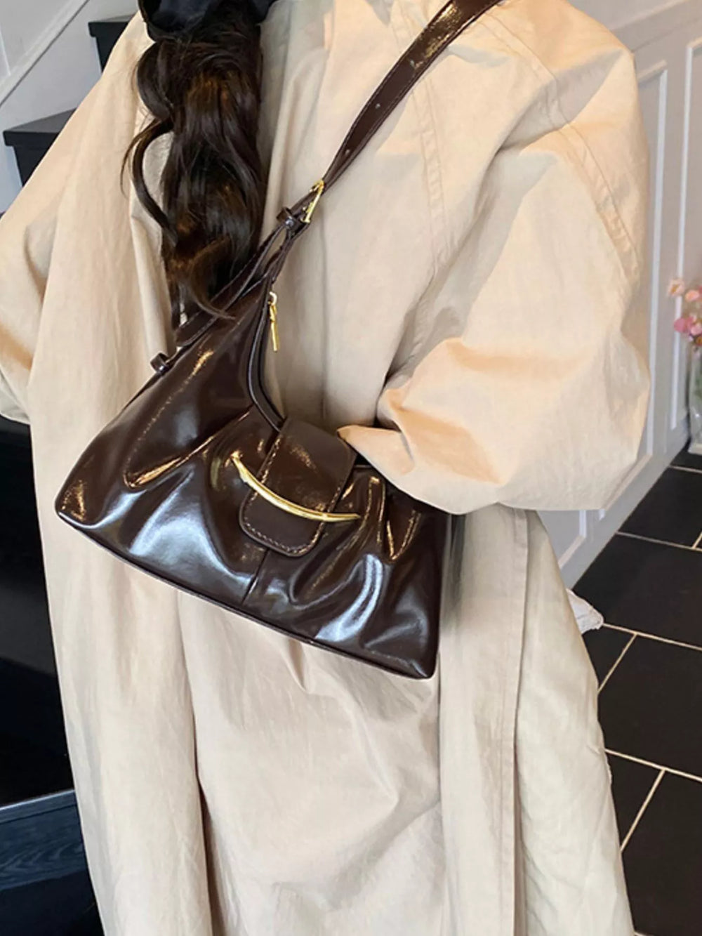 Adjustable Strap Shoulder Bag - Trendsi - Flyclothing LLC