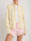 Lobster Button Up Long Sleeve Cardigan - Trendsi - Flyclothing LLC