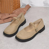 Round Toe Slip-Ons - Trendsi - Flyclothing LLC