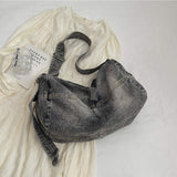 Adjustable Strap Denim Tote Bag - Trendsi - Flyclothing LLC