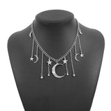 Moon & Star Charm Necklace - Trendsi - Flyclothing LLC