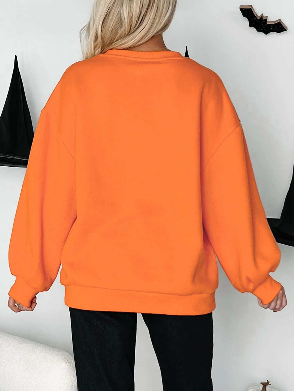 Halloween Skeleton Pumpkin Sweatshirt - Trendsi - Flyclothing LLC