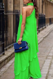 Mock Neck Single Shoulder Top and Pants Set - Trendsi - Flyclothing LLC