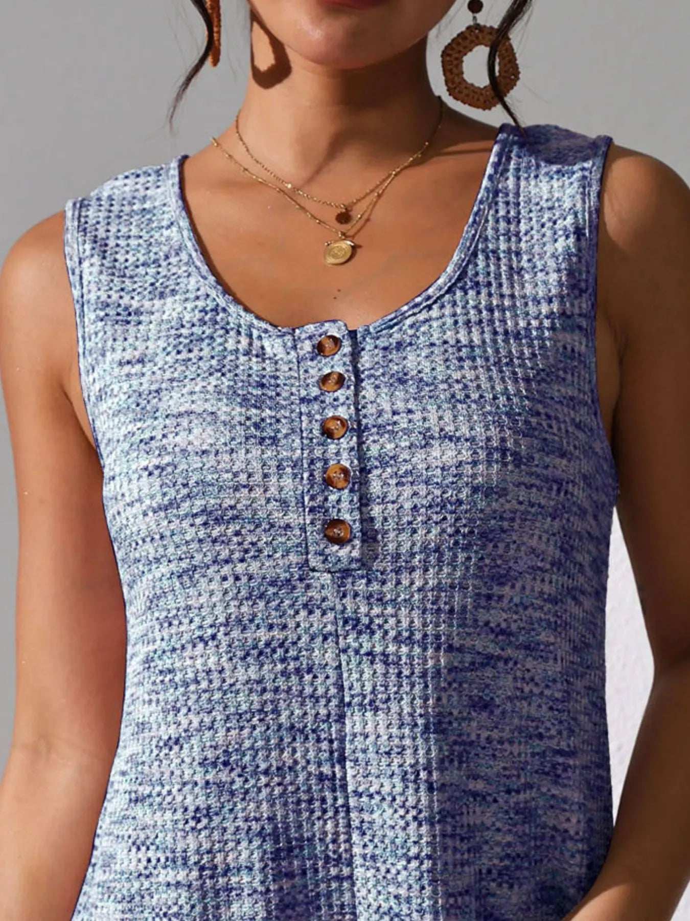 Full Size Button Front Romper with Pockets Plus Size - Trendsi - Flyclothing LLC