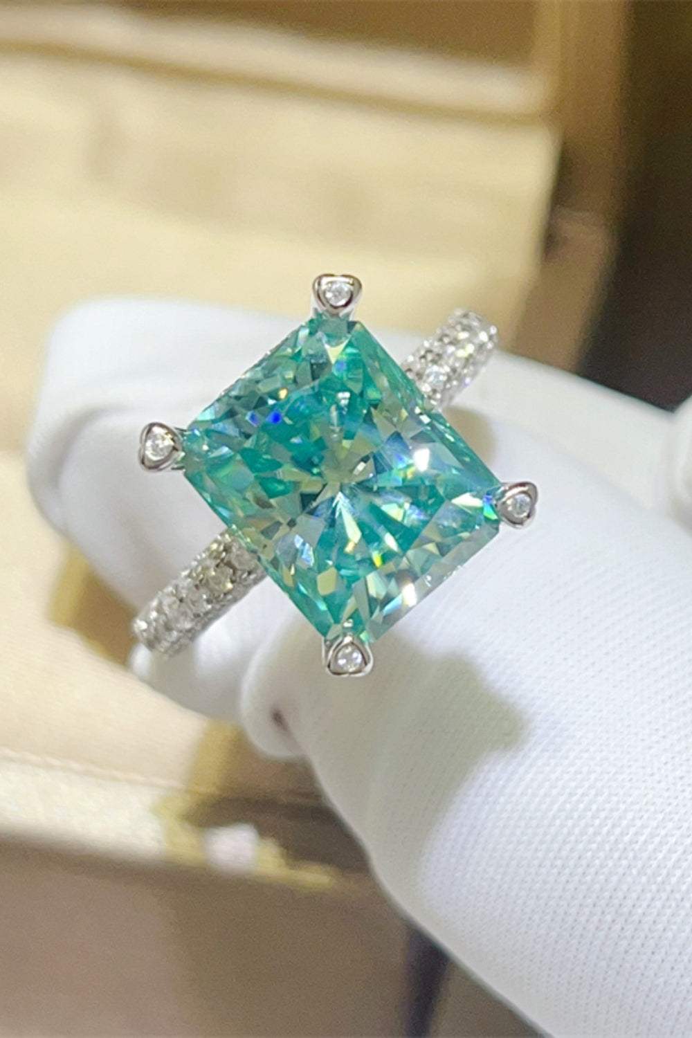 5 Carat Moissanite 925 Sterling Silver Ring - Trendsi - Flyclothing LLC