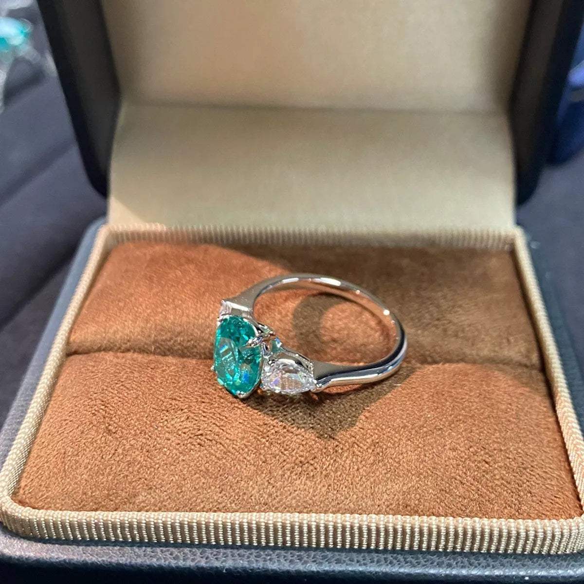 Topaz 925 Sterling Silver Oval Ring - Trendsi - Flyclothing LLC