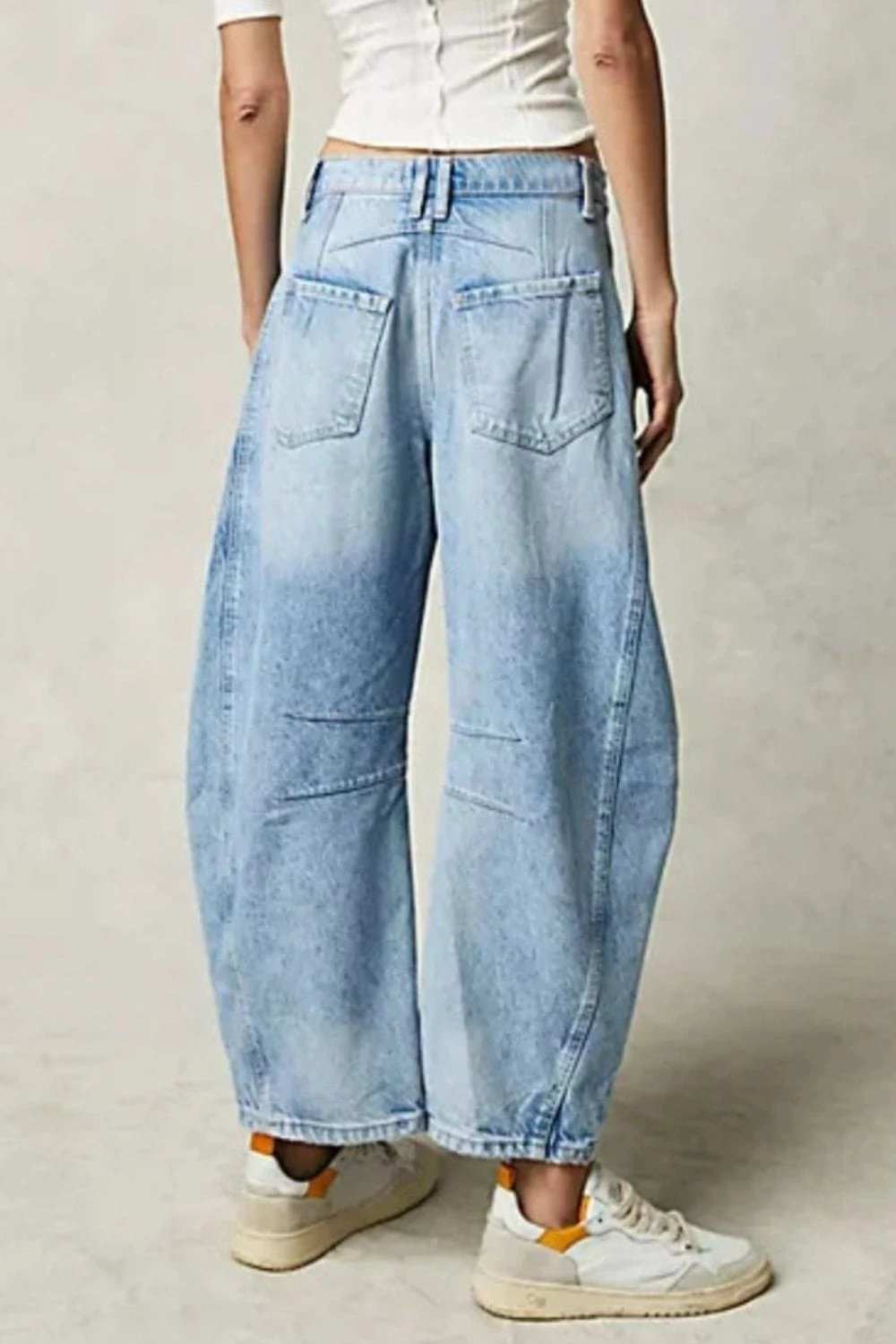 Wide Leg Jeans with Pockets - Trendsi - Flyclothing LLC