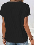 Full Size Round Neck Short Sleeve T-Shirt - Trendsi - Flyclothing LLC