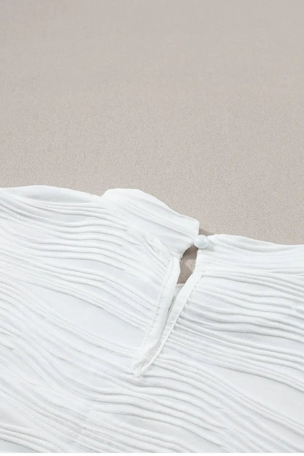 Textured Mock Neck Cap Sleeve Top - Trendsi - Flyclothing LLC