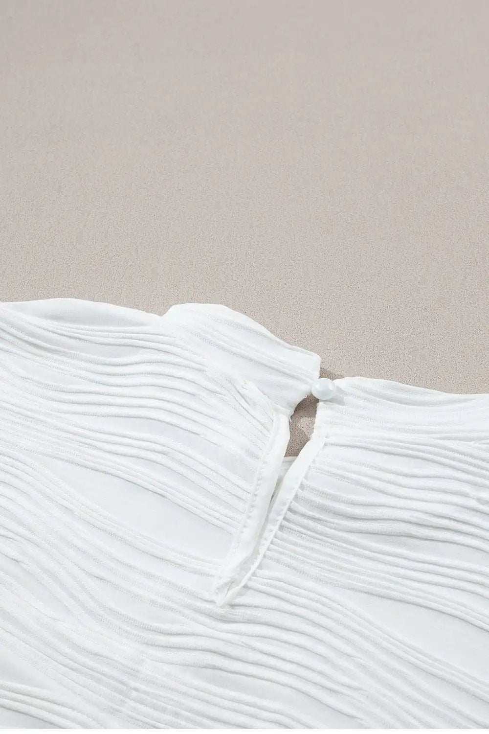 Textured Mock Neck Cap Sleeve Top - Trendsi - Flyclothing LLC