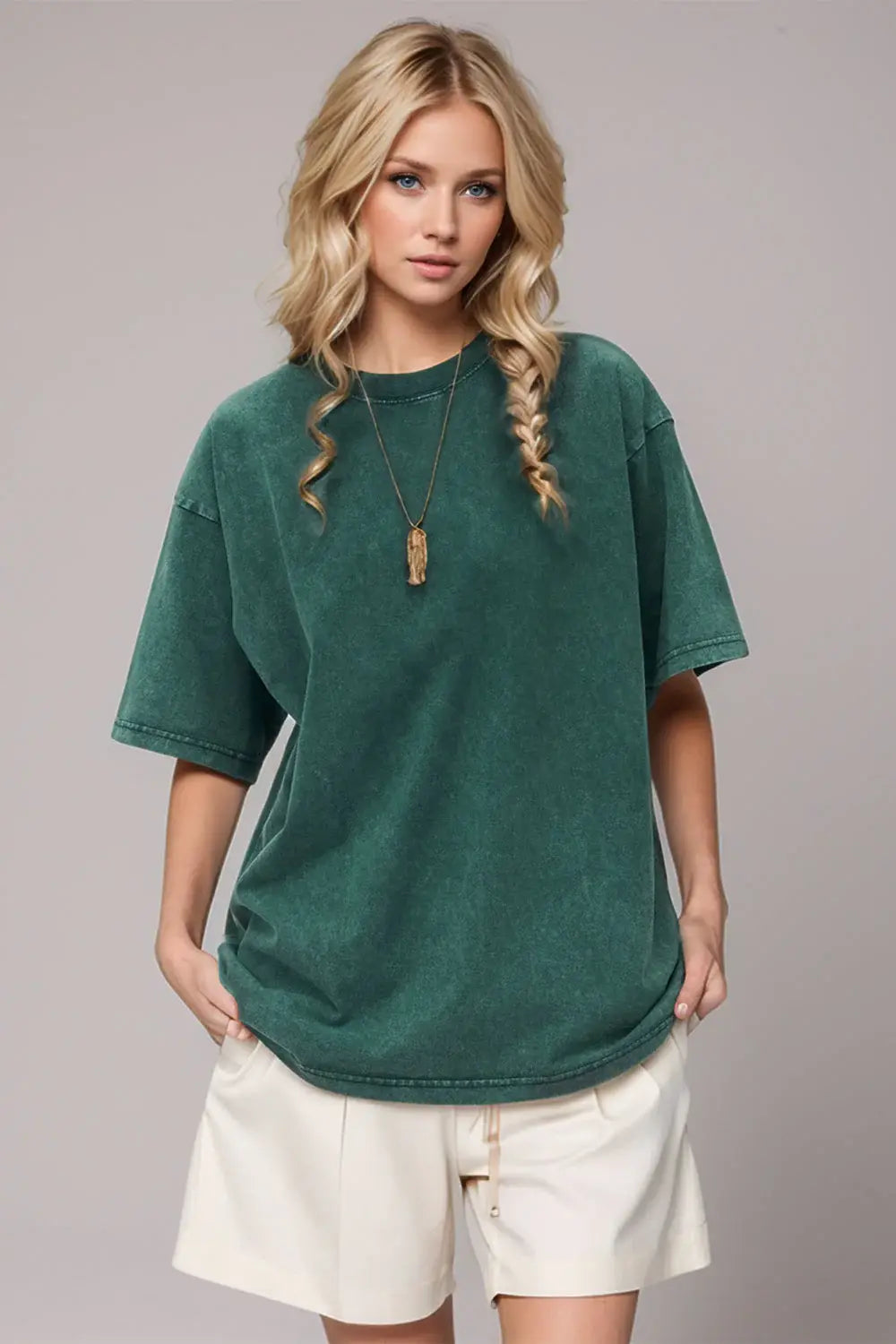 Basic Bae Round Neck Half Sleeve T-Shirt - ShopBasicbae - Flyclothing LLC