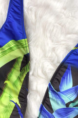 Printed Halter Neck One-Piece Swimwear - Trendsi - Flyclothing LLC