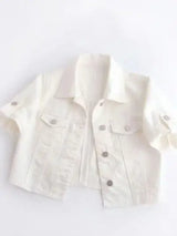 Full Size Cropped Denim Jacket Plus Size - Trendsi - Flyclothing LLC
