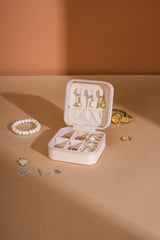PU Leather Square Jewelry Box - Trendsi