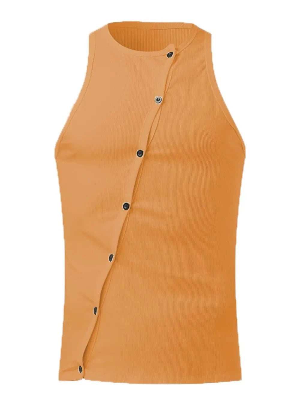 Men's Full Size Cutout Round Neck Tank Plus Size - Trendsi - Flyclothing LLC