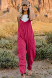 Double Take V-Neck Sleeveless Jumpsuit with Pocket - Trendsi - Flyclothing LLC