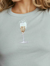 Graphic Round Neck Short Sleeve T-Shirt - Trendsi - Flyclothing LLC