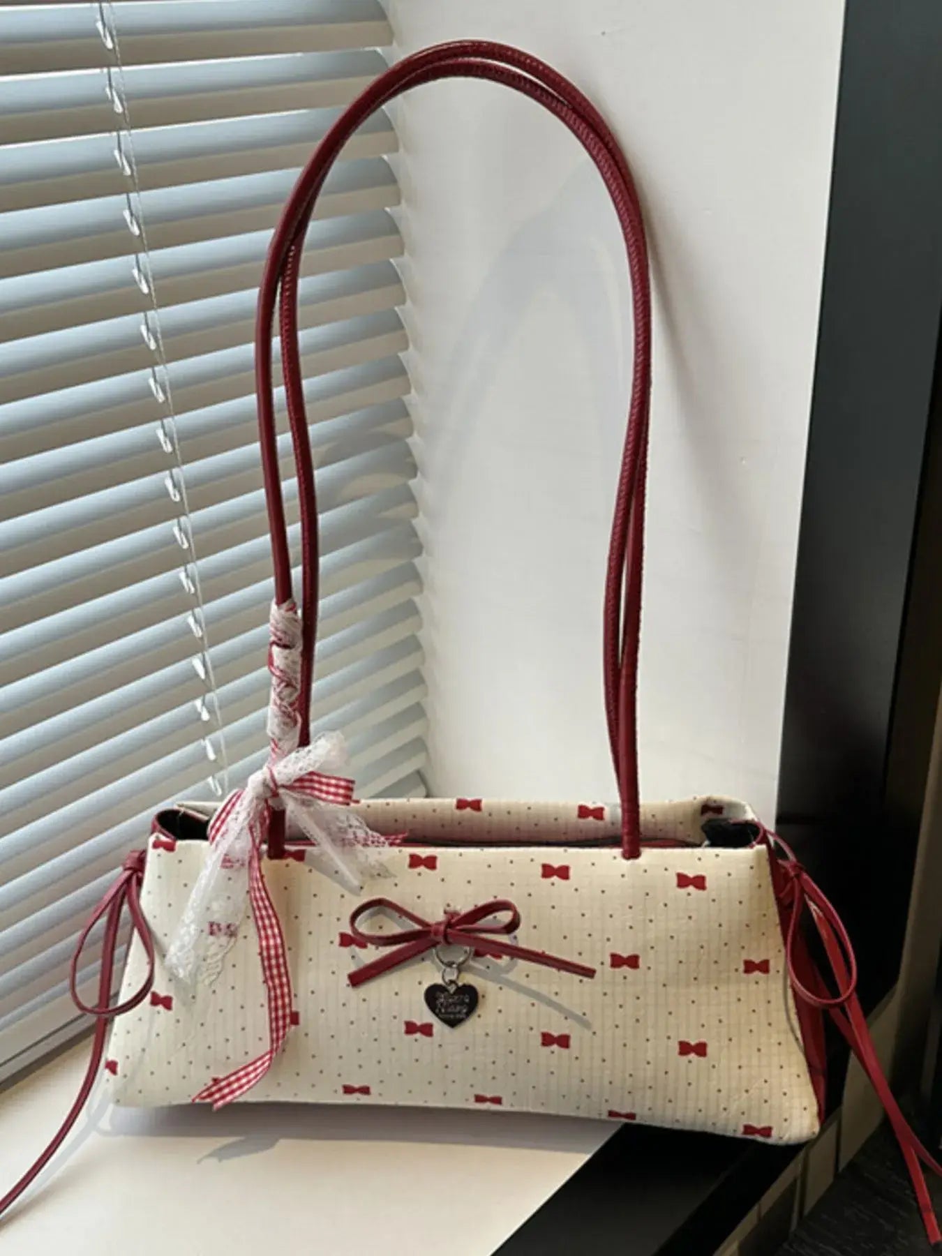 Bow Print Shoulder Bag - Trendsi - Flyclothing LLC