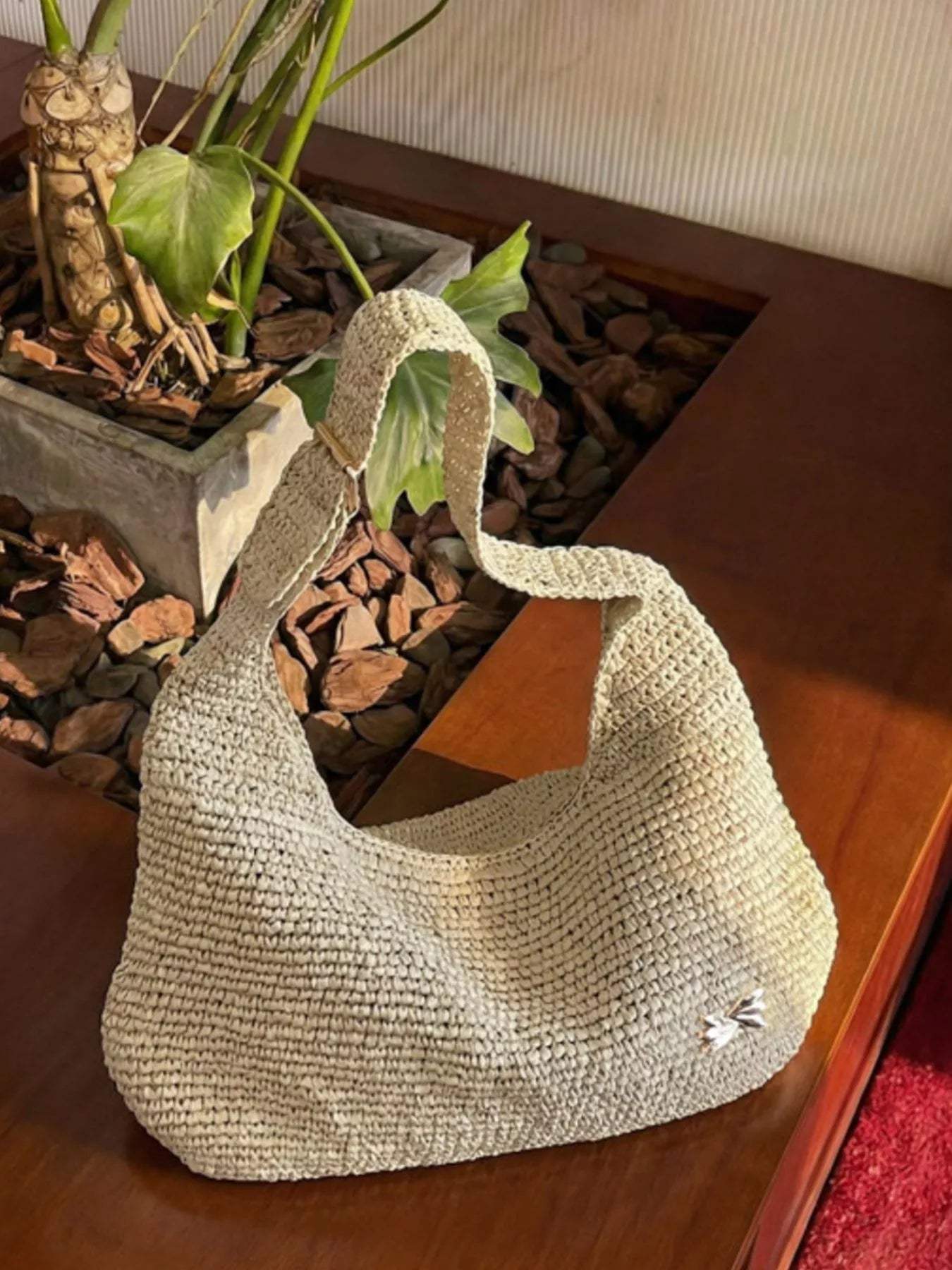 Woven Casual Beach Shoulder Bag - Trendsi - Flyclothing LLC